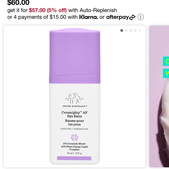 Drunk Elephant Skincare Drunk Elephantceramighty Af Eye Cream With
